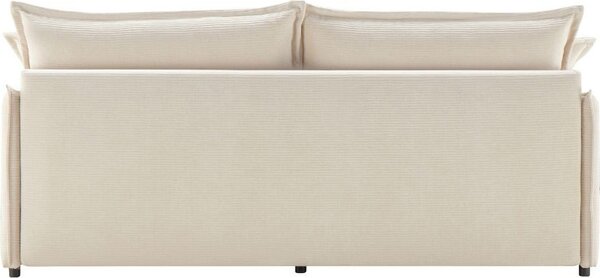 DecHome Divano Letto 2 Posti Moderno in Tessuto Dimensioni 217x86x95 cm colore Panna - Ghide