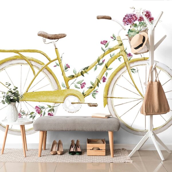 Carta da parati – Illustrazione di bicicletta retrò