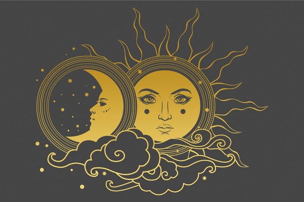 Carta da parati – Armonia del sole e della luna