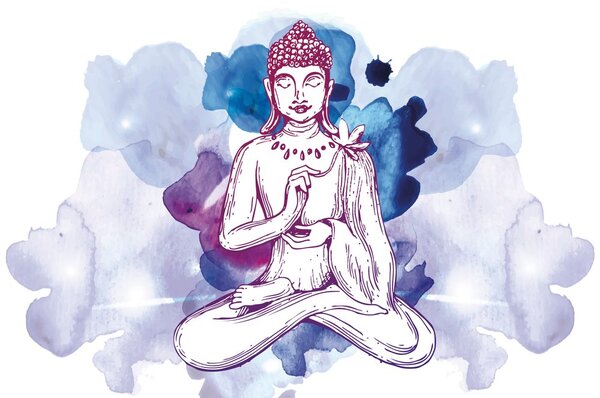 Carta da parati – Illustrazione di Buddha