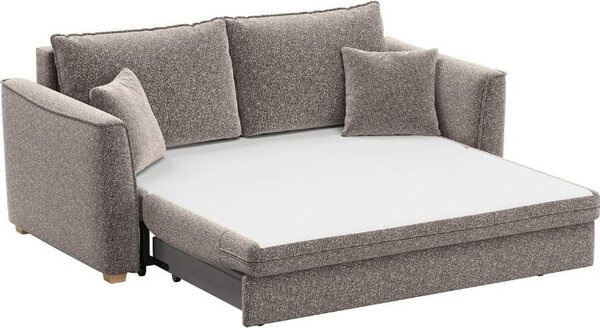 DecHome Divano Letto 2 Posti Moderno Vano Contenitore in Tessuto Dimensioni 180x93x97 cm colore Taupe - Cosy