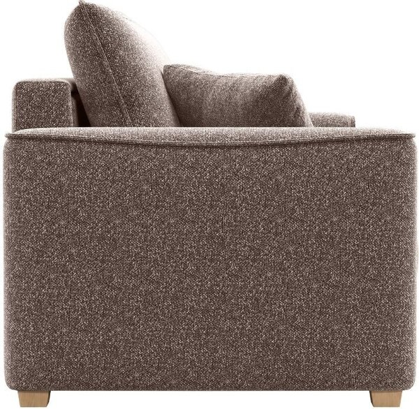 DecHome Divano Letto 2 Posti Moderno Vano Contenitore in Tessuto Dimensioni 180x93x97 cm colore Taupe - Cosy