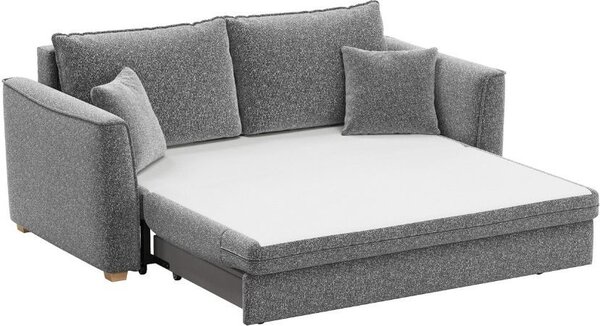 DecHome Divano Letto 2 Posti Moderno Vano Contenitore in Tessuto Dimensioni 180x93x97 cm colore Grigio - Cosy