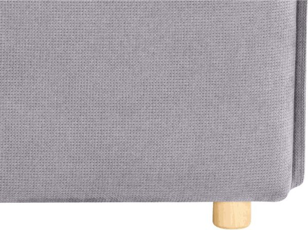 DecHome Divano Letto 2 Posti Moderno Vano Contenitore in Tessuto Dimensioni 176x93x97 cm colore Grigio - Cassie