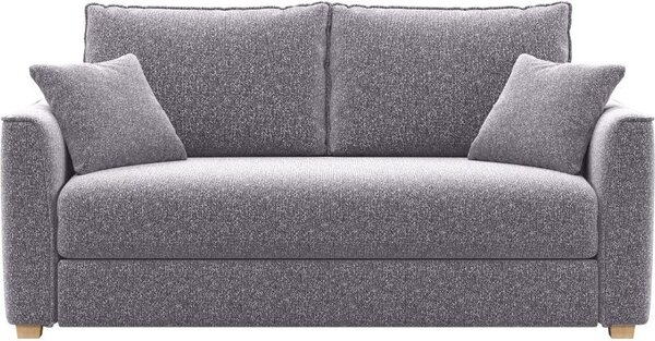 DecHome Divano Letto 2 Posti Moderno Vano Contenitore in Tessuto Dimensioni 180x93x97 cm colore Grigio - Cosy