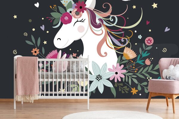 Carta da parati – Unicorno carino