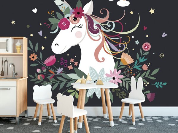 Carta da parati – Unicorno carino