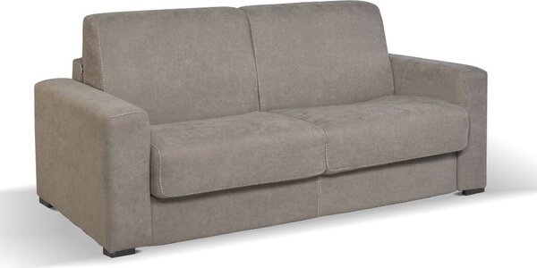 DecHome Divano Letto 3 Posti Moderno in Tessuto Antimacchia Dimensioni 200x98x86 cm colore Tortora - Kriog