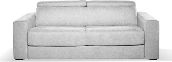 DecHome Divano Letto 3 Posti Moderno in Tessuto Antimacchia Dimensioni 205x97x83-100 cm colore Grigio Chiaro - Crien