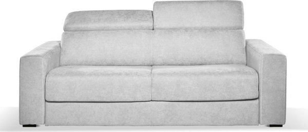 DecHome Divano Letto 3 Posti Moderno in Tessuto Antimacchia Dimensioni 205x97x83-100 cm colore Grigio Chiaro - Crien