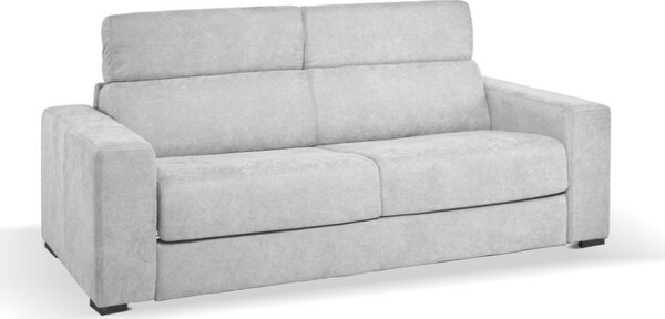 DecHome Divano Letto 3 Posti Moderno in Tessuto Antimacchia Dimensioni 205x97x83-100 cm colore Grigio Chiaro - Crien