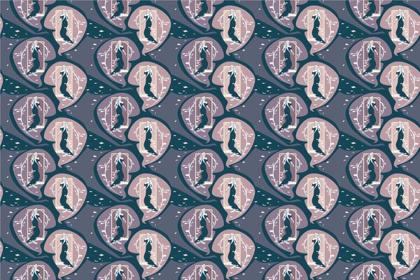 Carta da parati – Fascino femminile in versione scura