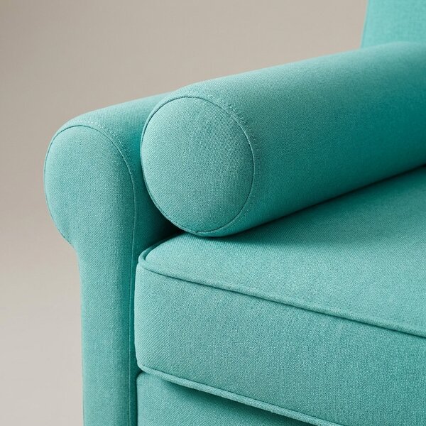 CFG Divano Letto 3 Posti Moderno in Tessuto Dimensioni 196x89x86 cm colore Verde Acqua - Clochard