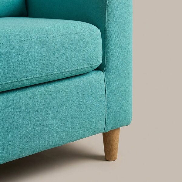 CFG Divano Letto 3 Posti Moderno in Tessuto Dimensioni 196x89x86 cm colore Verde Acqua - Clochard