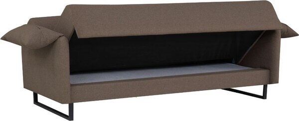 DecHome Divano Letto 3 Posti Moderno in Tessuto Dimensioni 199x85x85 CM colore Beige - Odin