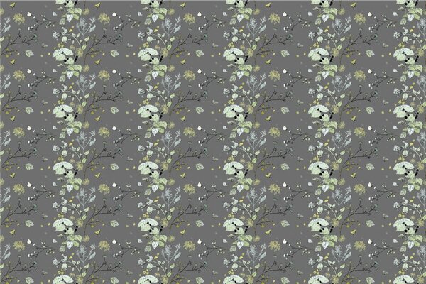 Carta da parati – Fiori di campo di notte