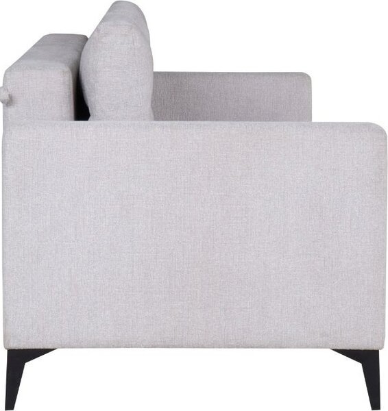 DecHome Divano Letto 3 Posti Moderno in Tessuto Dimensioni 217x85x88 cm colore Grigio Chiaro - Derry