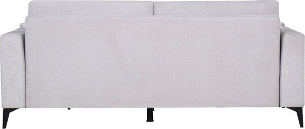 DecHome Divano Letto 3 Posti Moderno in Tessuto Dimensioni 217x85x88 cm colore Grigio Chiaro - Derry