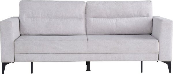 DecHome Divano Letto 3 Posti Moderno in Tessuto Dimensioni 217x85x88 cm colore Grigio Chiaro - Derry