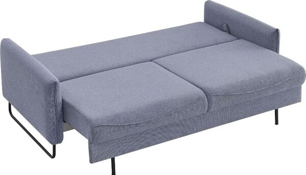 DecHome Divano Letto 3 Posti Moderno in Tessuto Dimensioni 214x108x96 cm colore Grigio Chiaro - Fly