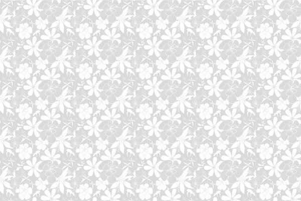 Carta da parati – Fiori fioriti delicati