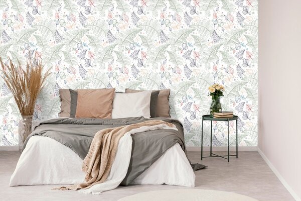 Carta da parati – Foglie delicate di felce