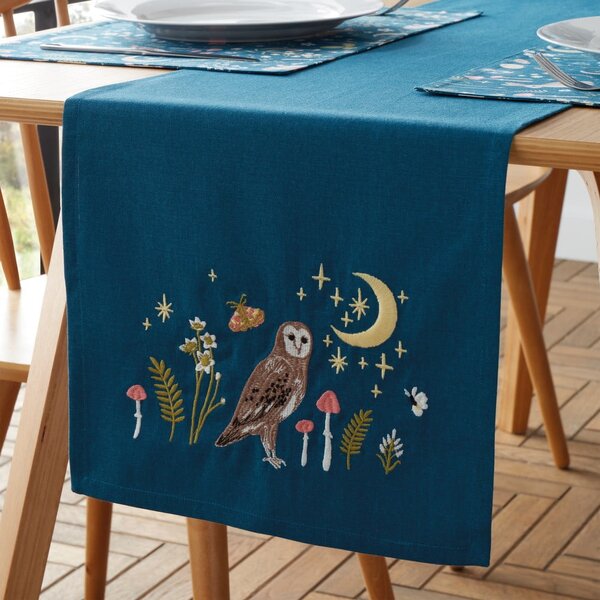 Runner in cotone 33x220 cm Enchanted Twilight Animals – Catherine Lansfield