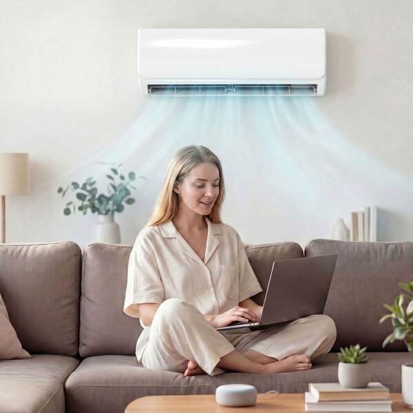 HOMCOM Climatizzatore Split con WiFi e kit di Installazione, 69x23,2x45 cm, Bianco | Aosom Italy