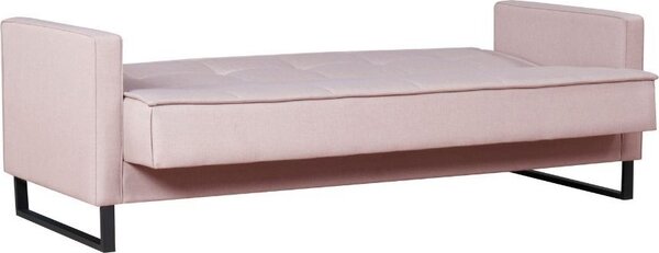DecHome Divano Letto 3 Posti Moderno Vano Contenitore in Velluto Dimensioni 210x85x87 cm colore Rosa Antico - Legen