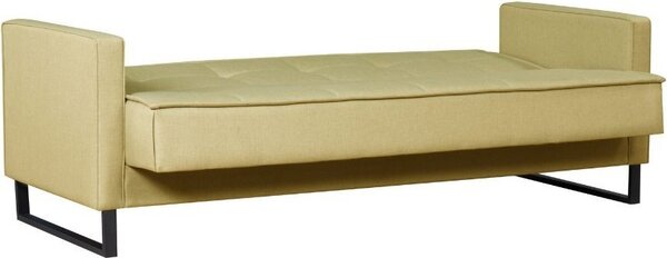 DecHome Divano Letto 3 Posti Moderno Vano Contenitore in Velluto Dimensioni 210x85x87 cm colore Senape - Legen