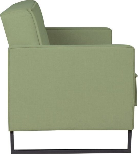 DecHome Divano Letto 3 Posti Moderno Vano Contenitore in Velluto Dimensioni 210x85x87 cm colore Verde Oliva - Legen
