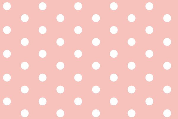 Carta da parati – Sfondo rosa punteggiato di punti bianchi