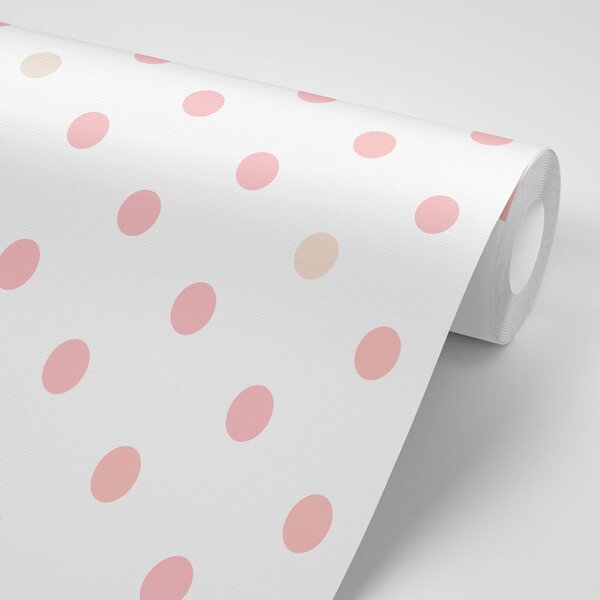 Carta da parati – Punti rosa
