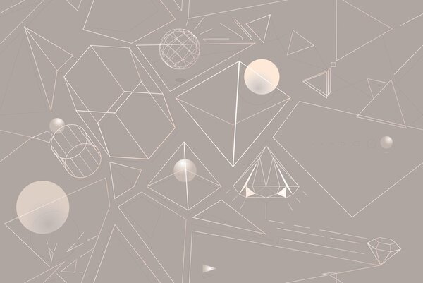Carta da parati – Geometria astratta