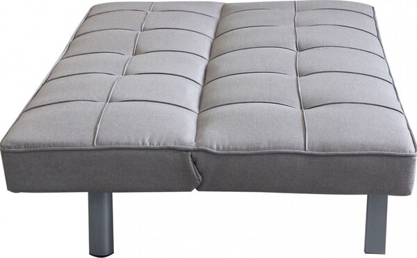 DecHome Divano Letto Clic-Clac 3 Posti Moderno in Tessuto Dimensioni 178x80x71 cm colore Grigio