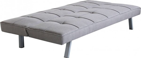 DecHome Divano Letto Clic-Clac 3 Posti Moderno in Tessuto Dimensioni 178x80x71 cm colore Grigio