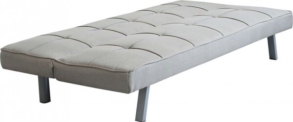 DecHome Divano Letto Clic-Clac 3 Posti Moderno in Tessuto Dimensioni 178x80x71 cm colore Grigio Chiaro