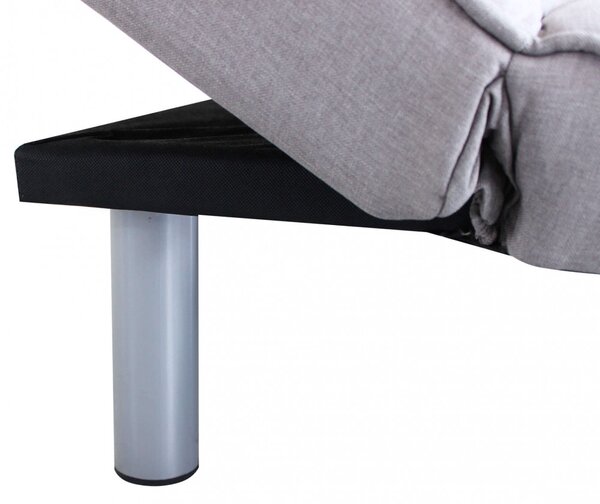 DecHome Divano Letto Clic-Clac 3 Posti Moderno in Tessuto Dimensioni 178x80x71 cm colore Grigio