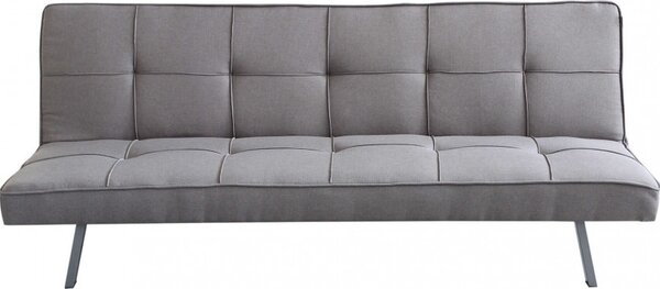 DecHome Divano Letto Clic-Clac 3 Posti Moderno in Tessuto Dimensioni 178x80x71 cm colore Grigio