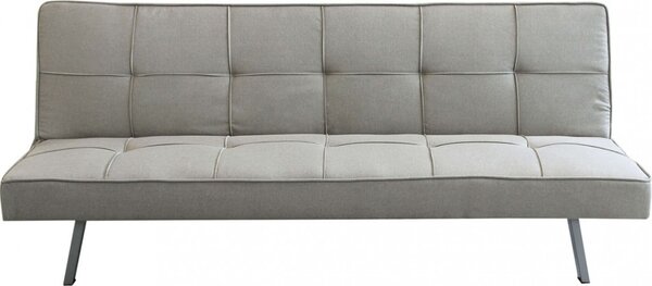 DecHome Divano Letto Clic-Clac 3 Posti Moderno in Tessuto Dimensioni 178x80x71 cm colore Grigio Chiaro