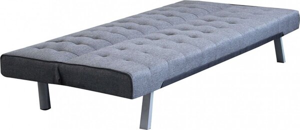 DecHome Divano Letto Clic-Clac 3 Posti Moderno in Tessuto Dimensioni 178x80x71 cm colore Grigio Scuro - Carnaby