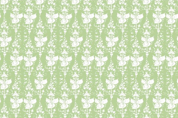 Carta da parati – Motivo popolare verde