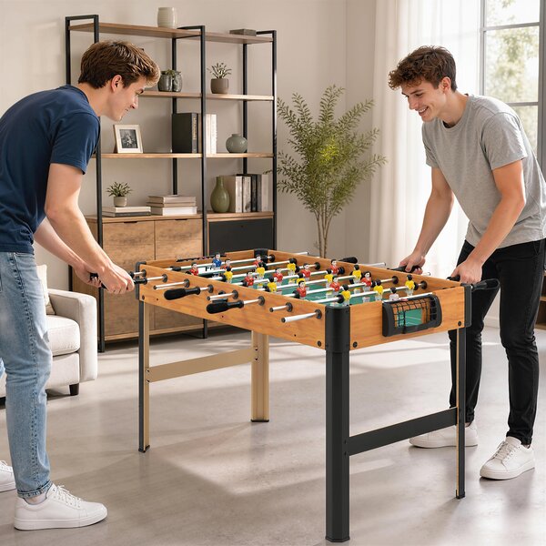 HOMCOM Biliardino Calcio Balilla per Bambini con Manopole Antiscivolo, Segnapunti e Palline, 118x104x69cm|Aosom