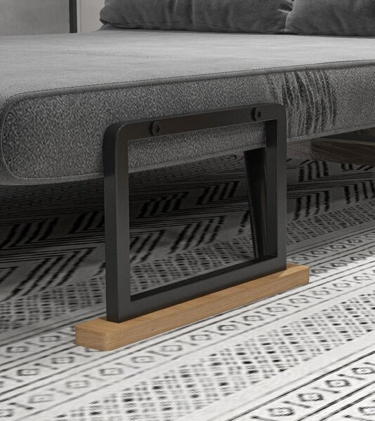DecHome Divano Letto Clic-Clac 3 in 1 2 Posti Tessuto Effetto Velluto Schienale Reclinabile Imbottitura Spessa Ideale per Soggiorno e Camera Ospiti