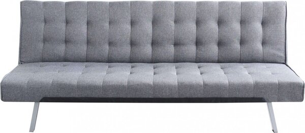 DecHome Divano Letto Clic-Clac 3 Posti Moderno in Tessuto Dimensioni 178x80x71 cm colore Grigio Scuro - Carnaby