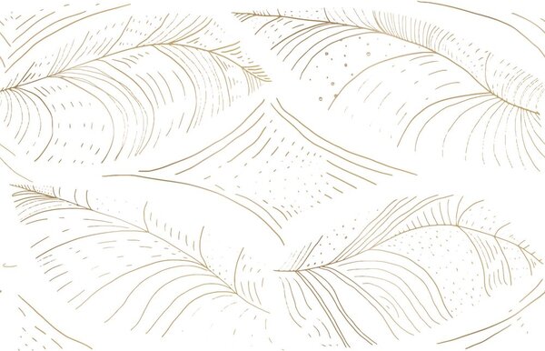 Carta da parati – Struttura delicata delle foglie