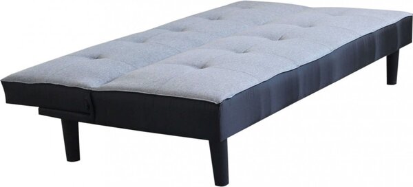DecHome Divano Letto Clic-Clac 3 Posti Moderno in Tessuto Dimensioni 180x86x78 cm colore Grigio