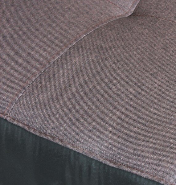 DecHome Divano Letto Clic-Clac 3 Posti Moderno in Tessuto Dimensioni 180x86x78 cm colore Antracite - Amelia