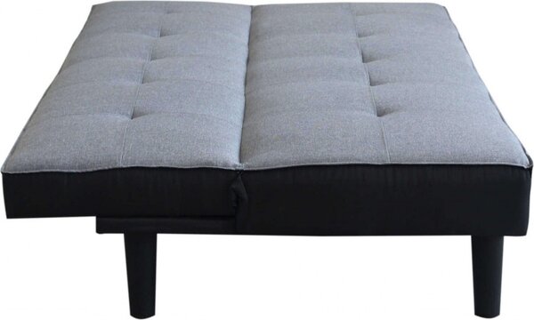 DecHome Divano Letto Clic-Clac 3 Posti Moderno in Tessuto Dimensioni 180x86x78 cm colore Grigio