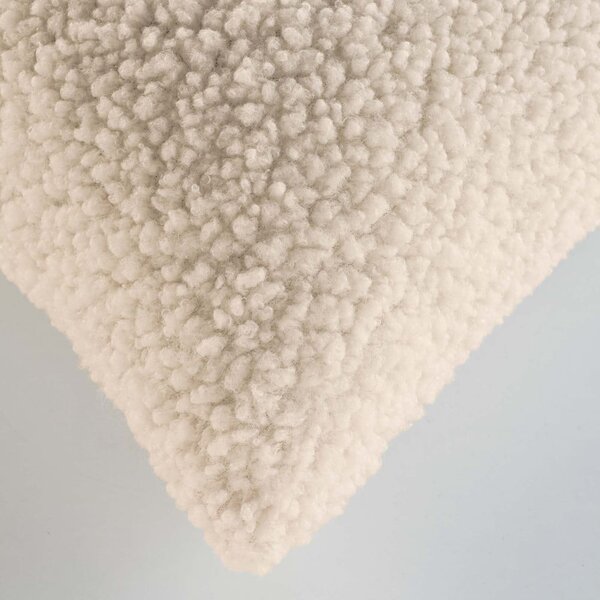 Federa decorativa in sherpa 40x40 cm Woolen – douceur d'intérieur